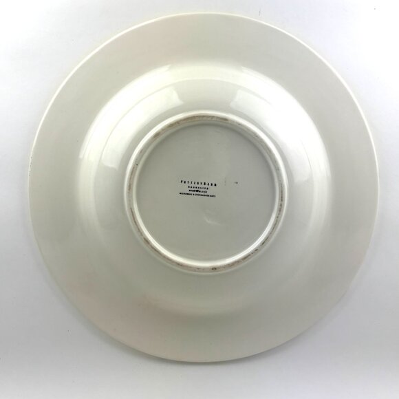 Large 16" Italian Pottery Barn Sappelle Yellow Bowl - Hand-Painted Eggplant - Picture 13 of 13